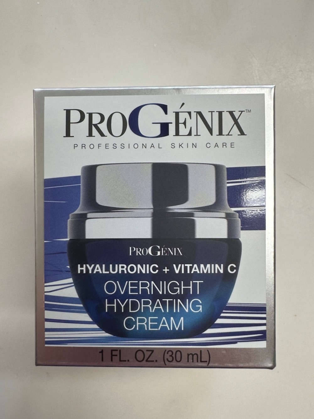 Overnight Hydrating Cream with Hyaluronic + Vitamin C — Blue